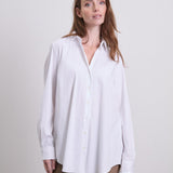 Jsa Langarm Stretchbluse Weiss