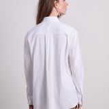 Bella Baumwollstretchbluse Weiss
