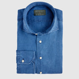Classic Fit Leinen Indigo