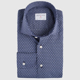 Classic Fit Blumenprint Blau