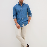 Classic Fit Jeanshemd Blau