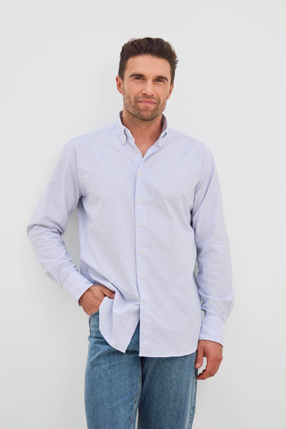 Classic Fit American Oxford Washed Button Down