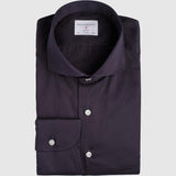 Slim Fit Navy Satin Stretch