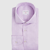 Classic Fit Streifen Lila Wrinkle Free