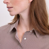 Jacky Seidenstretchbluse Braun