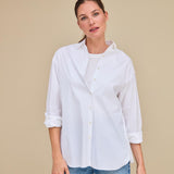 Joelle Baumwollstretchbluse Weiss