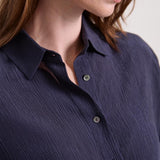 Jacky Seidenbluse Navy
