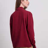 Jennifer Seidenbluse Bordeaux