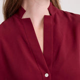 Jennifer Seidenbluse Bordeaux