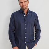 Classic Fit Oxford Navy Button Down