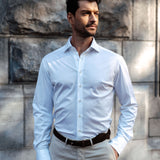 Classic Fit Jersey Weiss