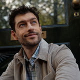 Classic Fit Karo Grau