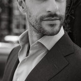 Classic Fit Twill Royal Herringbone