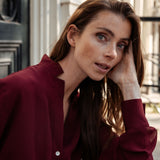 Jennifer Seidenbluse Bordeaux