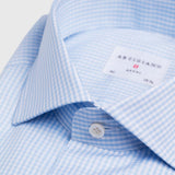 Classic Fit Vichy Karo Hellblau