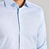 Classic Fit Vichy Karo Hellblau